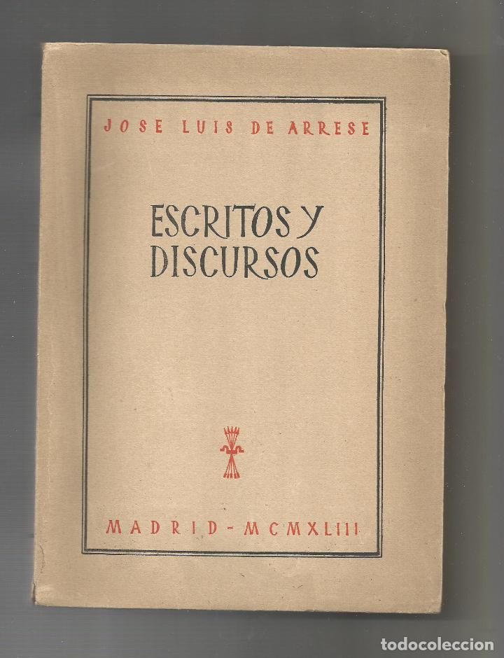 Libros: Escritos y discursos. - ARRESE, Jos&eacute; Luis de: - Foto 1