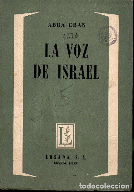 Libros: LA VOZ DE ISRAEL. - EBAN, Abba. - Foto 1