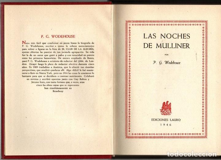 Libros: LAS NOCHES DE MULLINER. - WODEHOUSE, P. G. - Foto 1