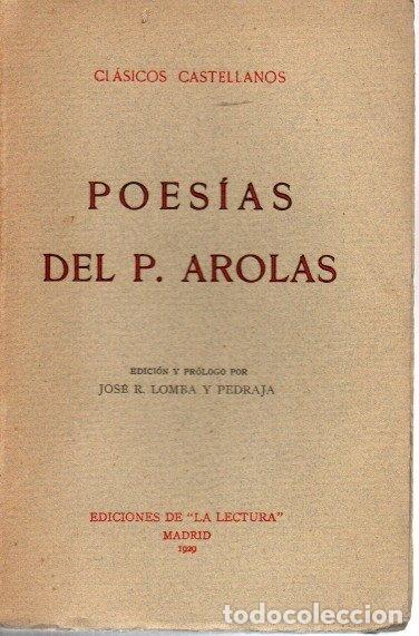 Libros: POESIAS DEL P. AROLAS. - AROLAS, Juan. - Foto 1
