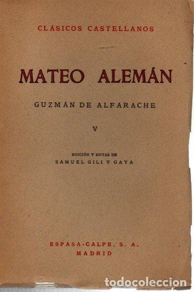 Libros: GUZMAN DE ALFARACHE. V. - ALEMAN, Mateo. - Foto 1