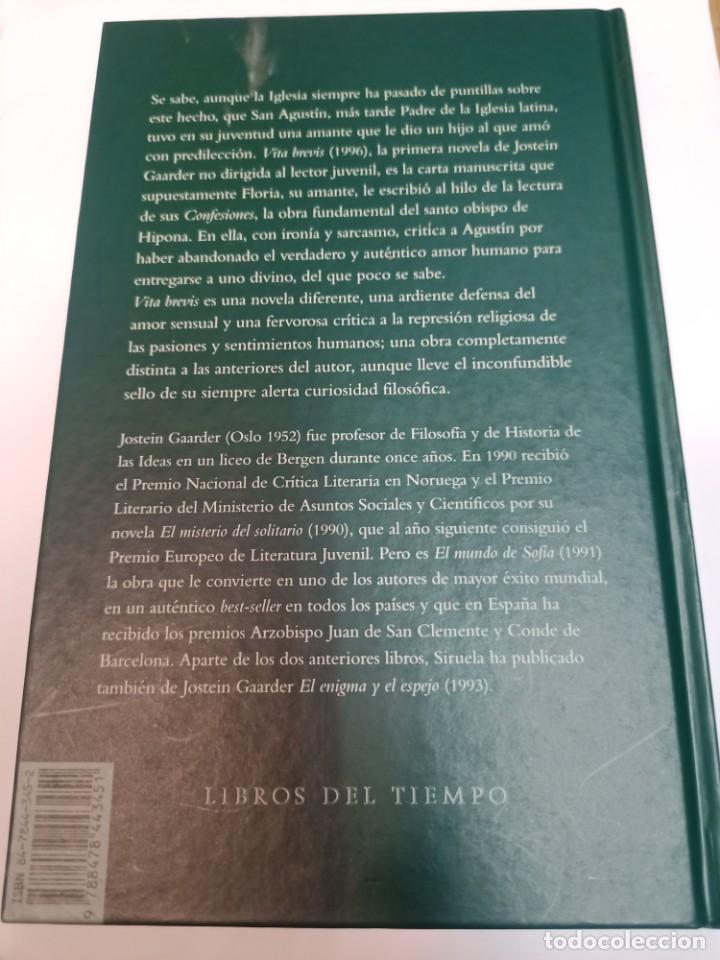 Libros: JOSTEIN GAARDER Vita Brevis SA6378 - Foto 2