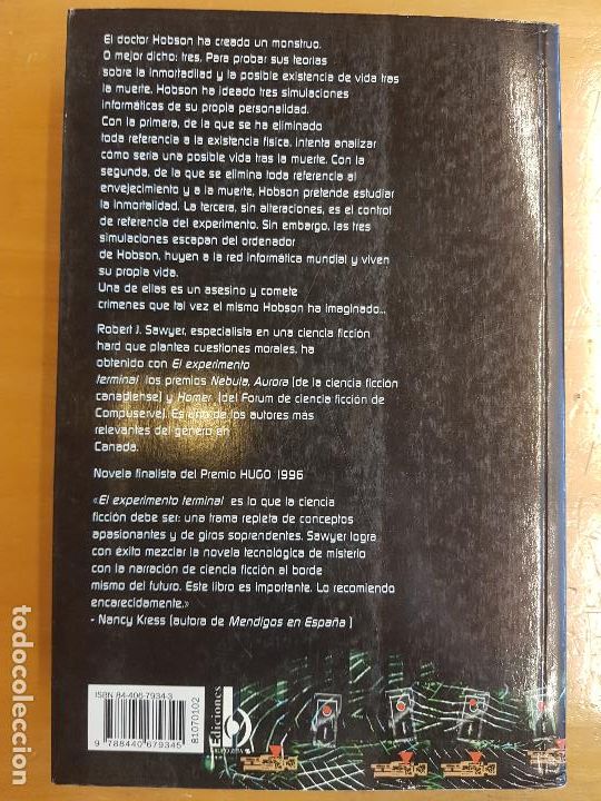 Libros: El experimento terminal. NOVA - Robert J. Sawyer - Foto 2