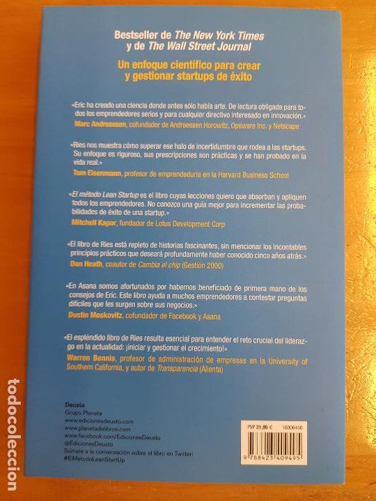 Libros: El m&eacute;todo Lean Startup - Eric Ries - Foto 2
