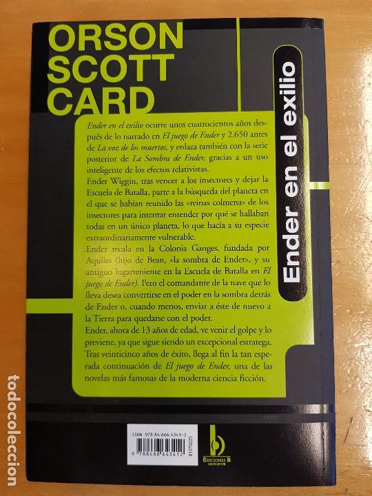 Libros: Ender en el exilio - Orson Scott Card - Foto 2