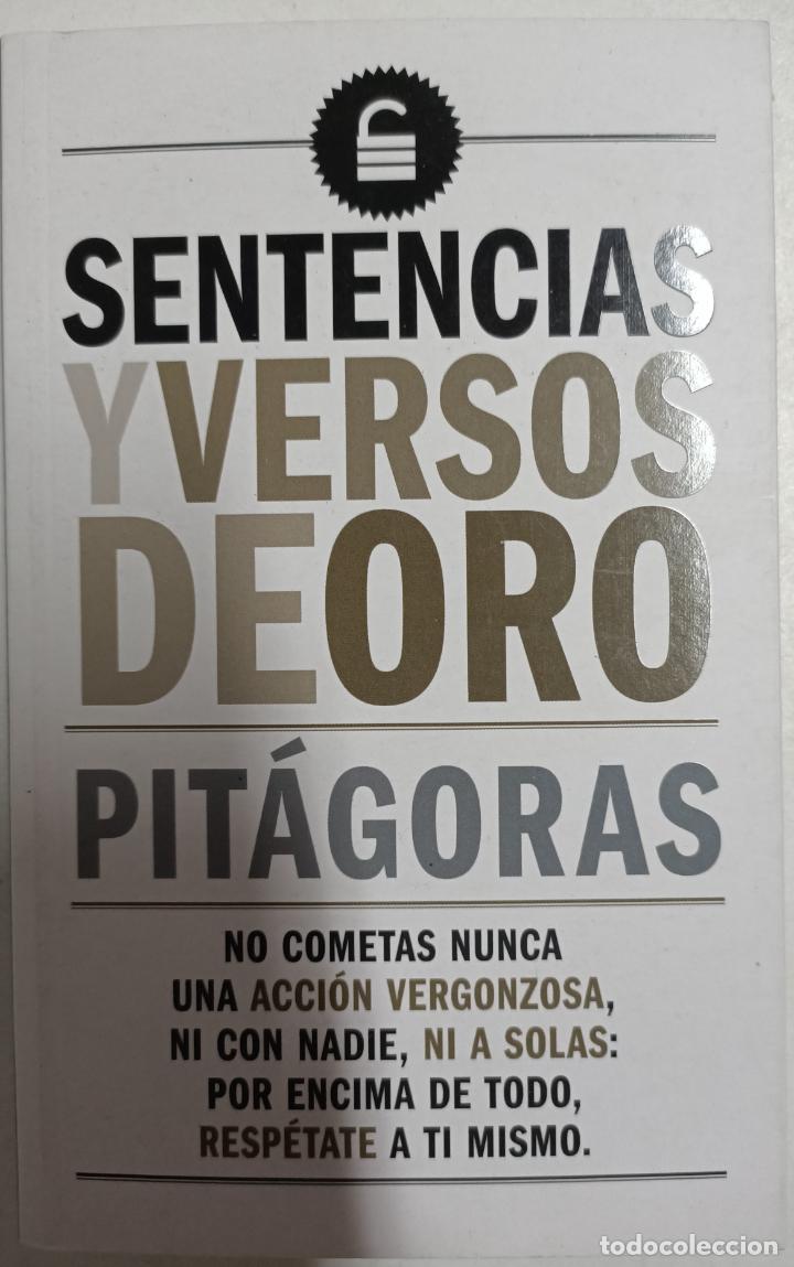 Libros: SENTENCIAS Y VERSOS DE ORO / Pit&aacute;goras - Foto 1