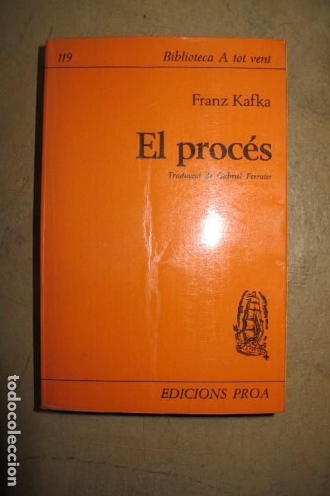 Libros: EL PROCES. FRANZ KAFKA. A TOT VENT PROA - Foto 1
