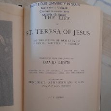 Libros: THE LIFE OF ST. TERESA OF JESUS - (LA VIDA DE SANTA TERESA DE JESÚS)