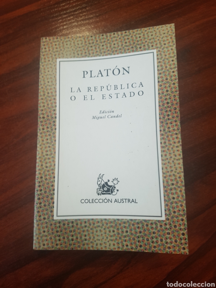 Libros: PLAT&Oacute;N LA REP&Uacute;BLICA O EL ESTADO AUSTRAL 2003 - Foto 1