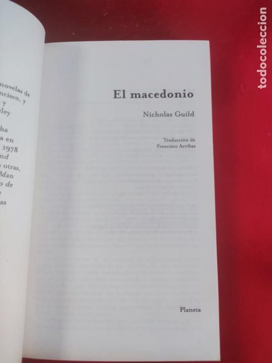 Libros: LIBRO-EL MACEDONIO-NICHOLAS GUILD-1998-COLECCIONISTAS - Foto 5