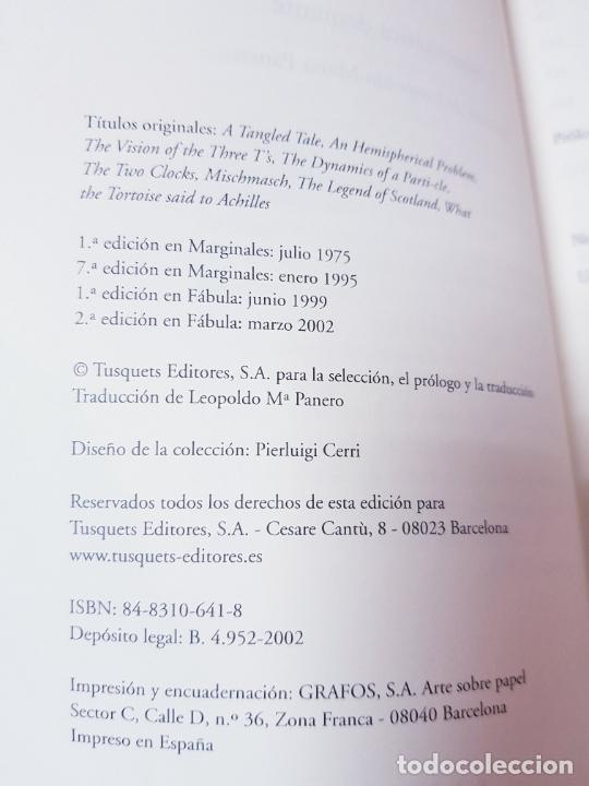 Libros: LIBRO-MATEM&Aacute;TICA DEMENTE-LEWIS CARROL-2&ordf;EDICI&Oacute;N F&Aacute;BULA-2002 - Foto 9