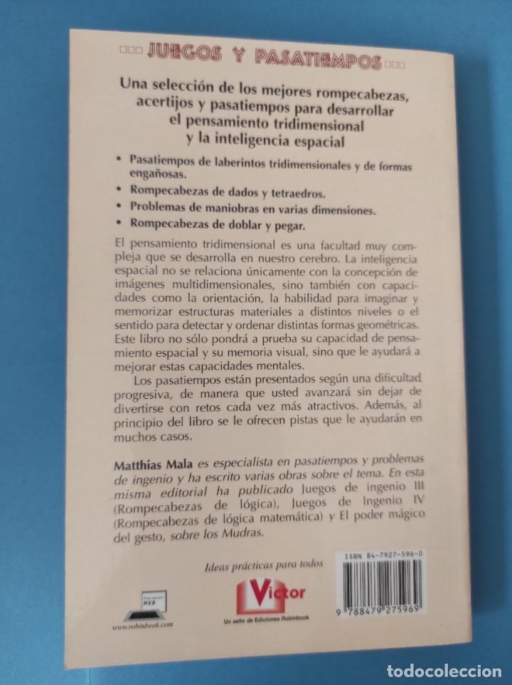 Libros: JUEGOS DE INGENIO V Rompecabezas tridimensionales- Matthias Mala - Foto 2