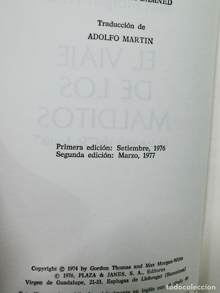 Libros: LIBRO - EL VIAJE DE LOS MALDITOS - GORDON THOMAS Y MAX MORGAN-WITTS - Foto 3