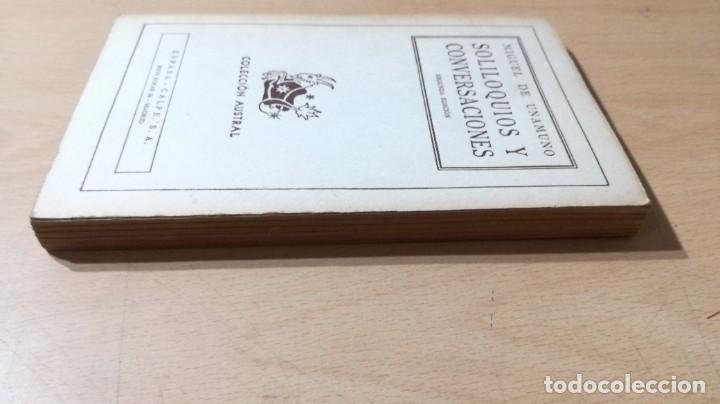Libros: SOLILOQUIOS Y CONVERSACIONES / MIGUEL DE UNAMUNO / AUSTRAL / AM65 - Foto 3