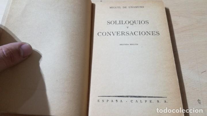 Libros: SOLILOQUIOS Y CONVERSACIONES / MIGUEL DE UNAMUNO / AUSTRAL / AM65 - Foto 6