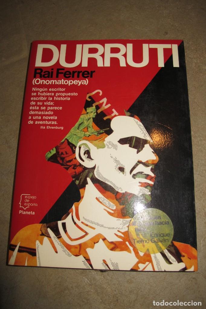 Libros: DURRUTI. RAI FERRER. (ONOMATOPEYA) 1&ordf; EDICION - Foto 1