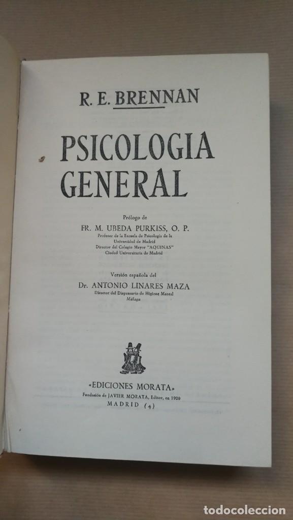 Libros: PSICOLOG&Iacute;A GENERAL. - &rdquo;Brennan,R.E.&rdquo; - Foto 2