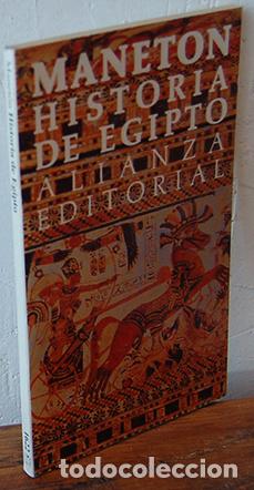 Libros: HISTORIA DE EGIPTO - MANETON - Foto 1