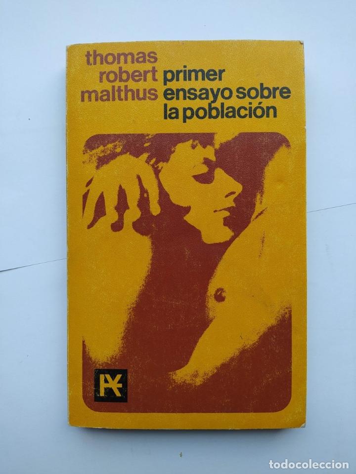 Libros: Primer ensayo sobre la poblaci&oacute;n.- - Thomas Robert Malthus. TDK387 - Foto 1
