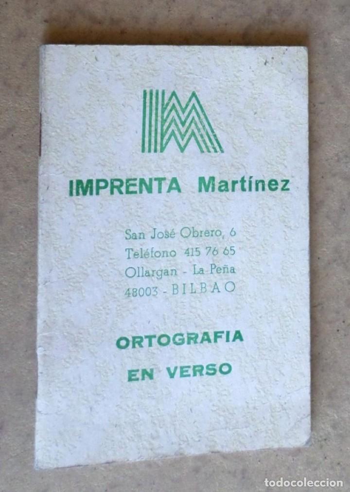 Libros: Ortograf&iacute;a en verso - Foto 1