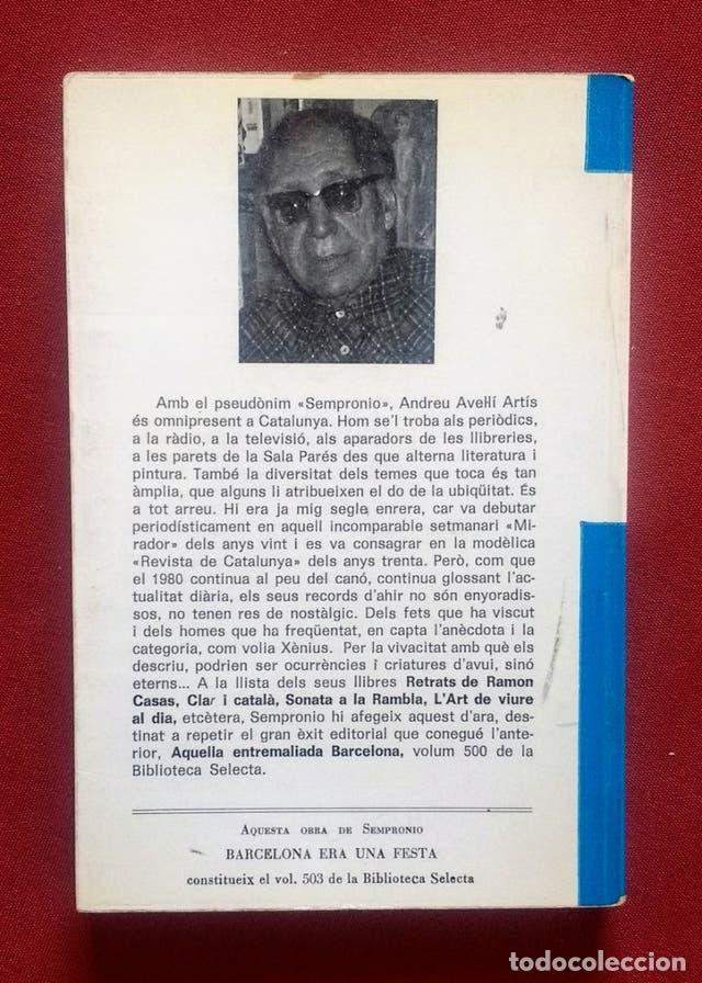 Libros: BARCELONA ERA UNA FESTA - SEMPRONIO - Foto 2