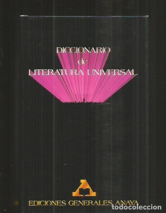 Libros: DICCIONARIO DE LITERATURA UNIVERSAL - VARIOS - Foto 2