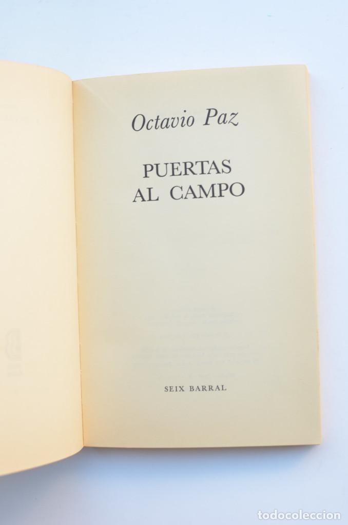 Libros: Puertas al campo - PAZ, Octavio - Foto 2