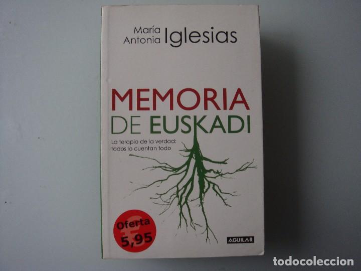 Libros: MEMORIA DE EUSKADI MAR&Iacute;A ANTONINA IGLESIAS - Foto 1