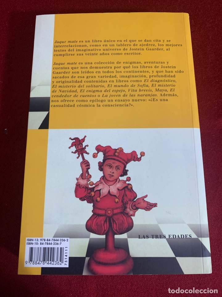 Libros: Jaque Mate. Jostein Gaarder. - Foto 2