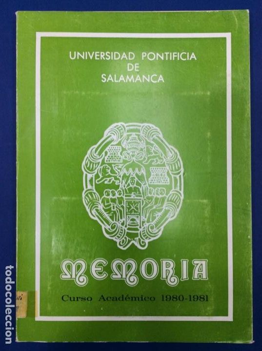 Livros em segunda m&atilde;o: Memoria acad&eacute;mica curso 1980-81 universidad pontifica de salamanca