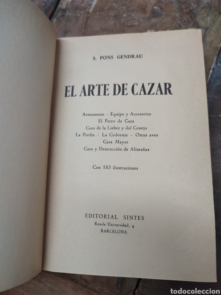 Libros: El arte de cazar Pons Gendrau - Foto 3