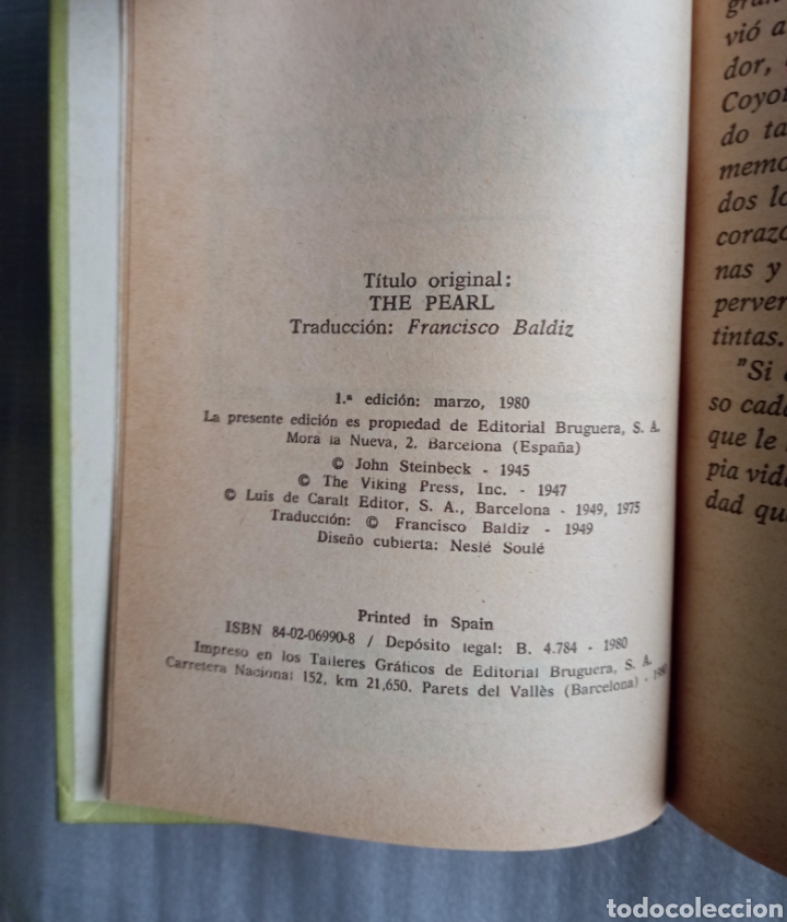 Libros: Libro antiguo La Perla 1980 - Foto 2