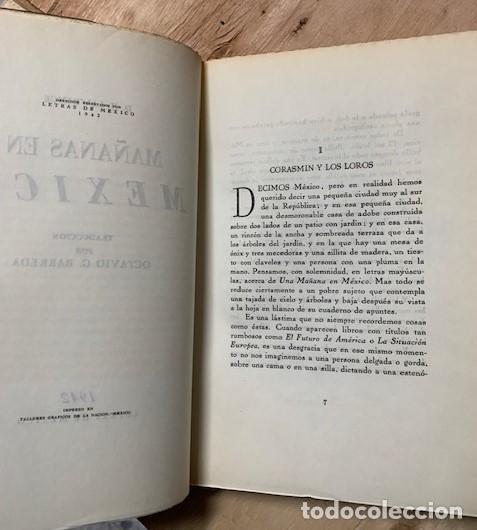Libros: MA&Ntilde;ANAS EN MEXICO - D.H.LAWRENCE - 1942 - Foto 4