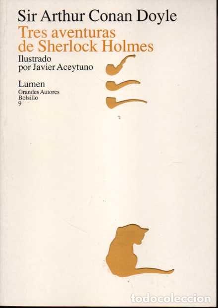 Libros: TRES AVENTURAS DE SHERLOCK HOLMES. - CONAN DOYLE, Sir Arthur. - Foto 1