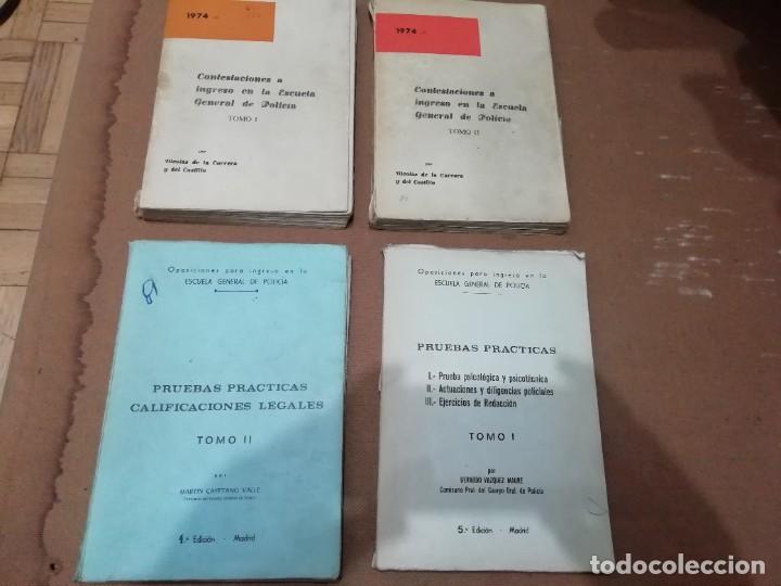 Livros em segunda m&atilde;o: Lote 479. Textos preparaci&oacute;n ingreso en la Escuela General de Polic&iacute;a 1974