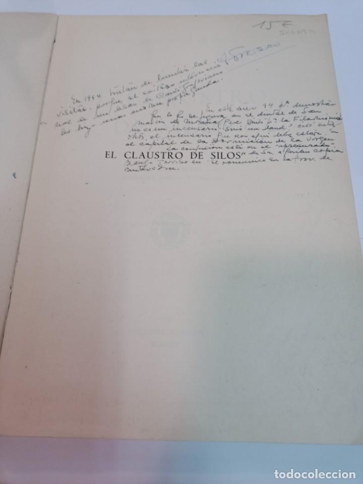 Libros: JUSTO PEREZ DE URBEL El claustro de Silos SA6699 - Foto 2