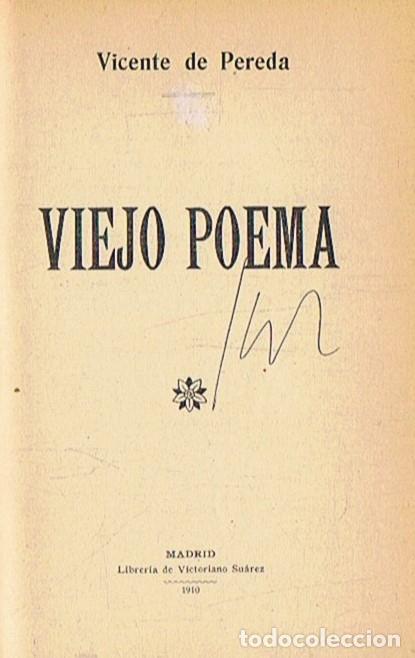 Libros: VIEJO POEMA. - Pereda. Vicente de, - Foto 1