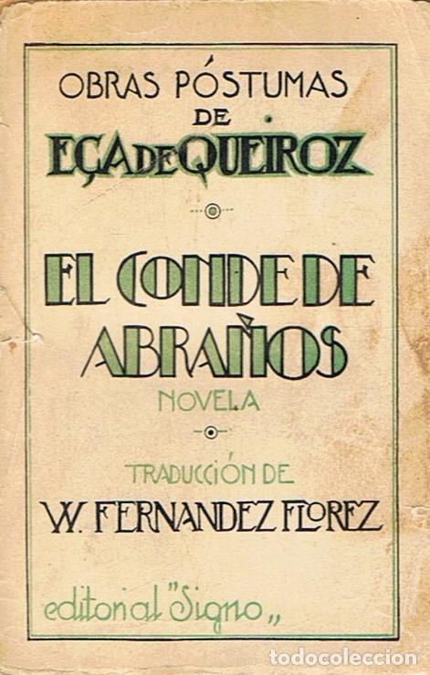 Libros: Obras P&oacute;stumas. EL CONDE DE ABRA&Ntilde;OS. - Queiroz. E&ccedil;a de, - Foto 1