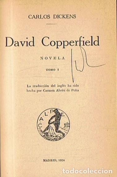 Libros: DAVID COPPERFIELD. 4 Tomos. - Dickens. Carlos, - Foto 1