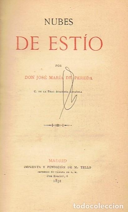 Libros: NUBES DE EST&Iacute;O. - Pereda. Jos&eacute; M.&ordf; de, - Foto 1
