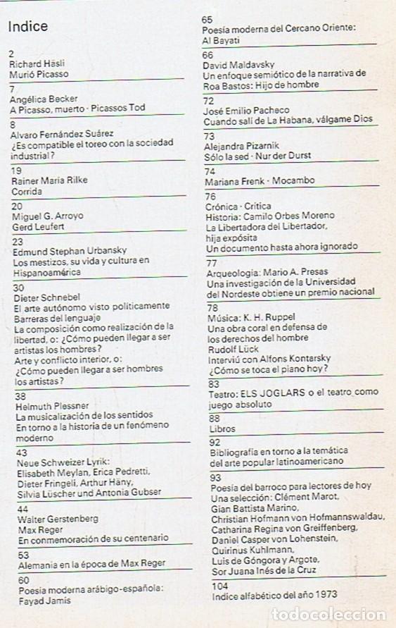 Libros: HUMBOLDT. A&ntilde;o 14. 1973. N&uacute;m. 52. - revista. - Foto 2