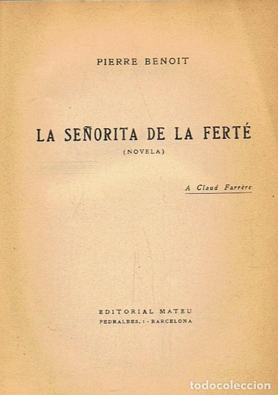 Libros: LA SE&Ntilde;ORITA DE LA FERT&Eacute;. - Benoit. Pierre, - Foto 1
