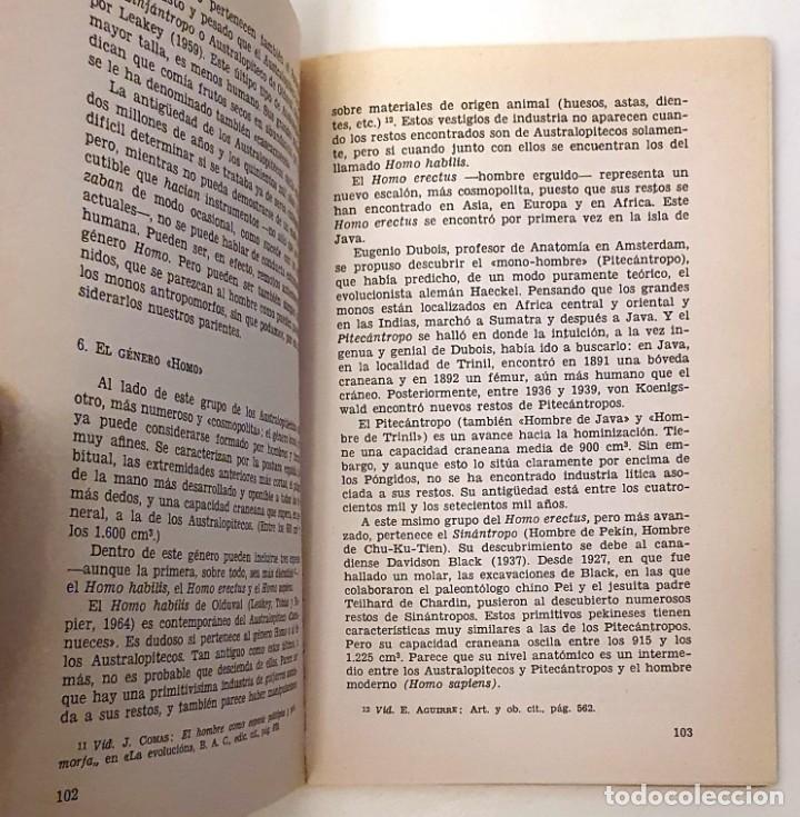 Libros: &iquest;QUE ES LA EVOLUCION? J. M. BENAVENTE. MADRID 1972. - Foto 5