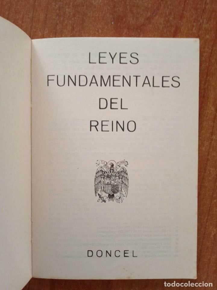 Libros: LEYES FUNDAMENTALES DEL REINO DONCEL 1975 - Foto 2
