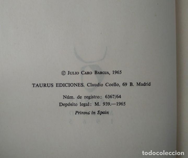 Libros: EL CARNAVAL -- JULIO CARO BAROJA ... TAURUS PRIMERA EDICI&Oacute;N - Foto 4