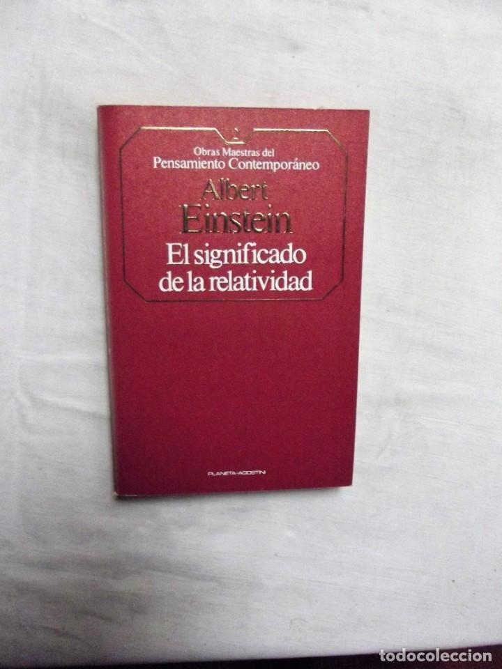 Libros: EL SIGNIFICADO DE LA RELATIVIDAD DE ALBERT EINSTEIN - Foto 1