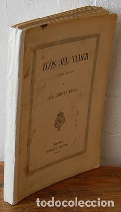 Libros: ECOS DEL T&Aacute;DER. Cantos Po&eacute;ticos - ANTONIO ARNAU - Foto 1