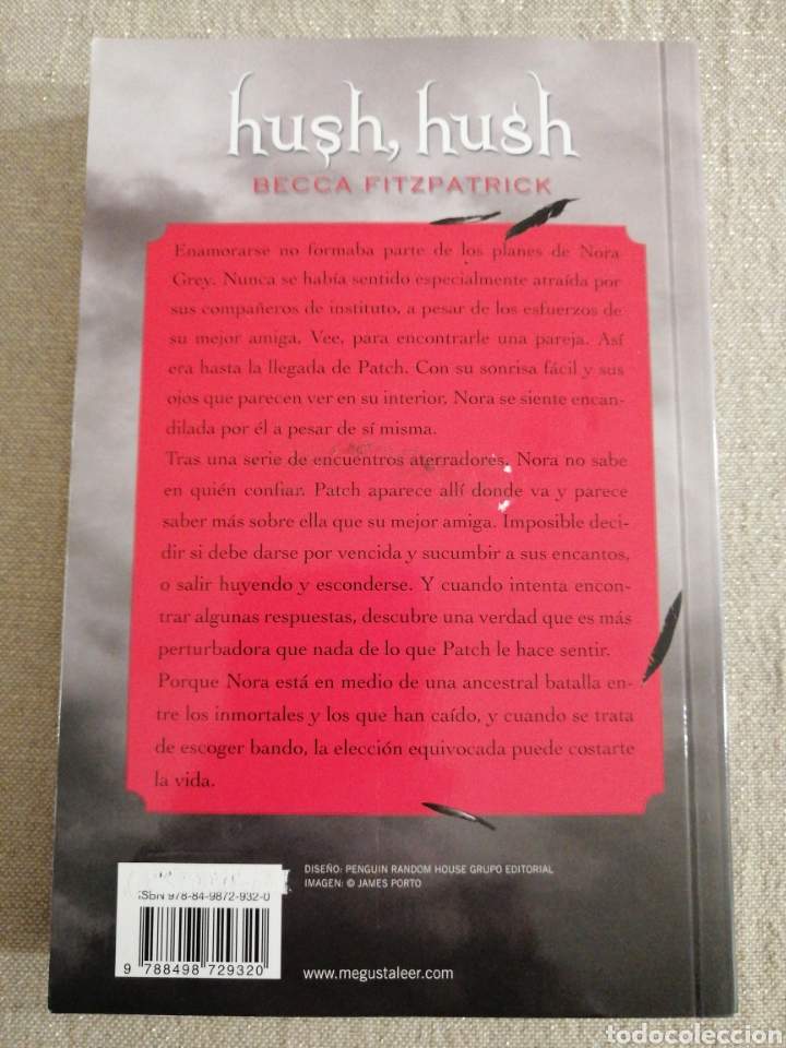 Libros: HUSH, HUSH BECCA FITZPATRICK EDICIONES B 2018 - Foto 2