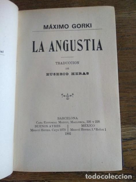 Libros: LA ANGUSTIA - M&aacute;ximo Gorki - Foto 2