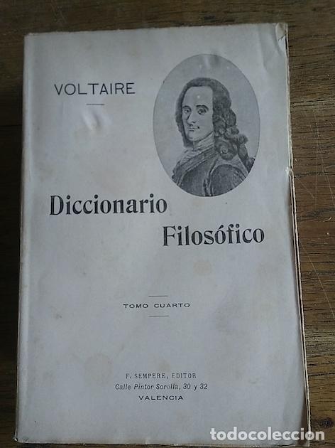 Libros: DICCIONARIO FILOS&Oacute;FICO. Tomo cuarto - Voltaire - Foto 1